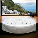 Ver imagem 3 de Banheira Retangular 10 Jatos Amea P2 183x122cm Branca