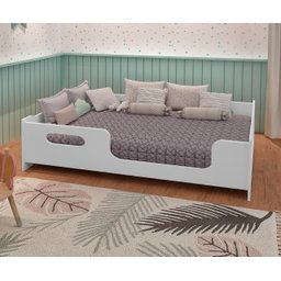 Cama Casal Infantil Montessori Encanto para Quarto de Criança Menina Menino com Proteção Lateral Cor - 2