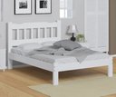 Ver imagem 1 de Cama Casal Em Madeira Maciça Reforçada Branco Nemargi