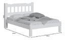 Ver imagem 2 de Cama Casal Em Madeira Maciça Reforçada Branco Nemargi
