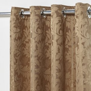 Cortina Jacquard 2,80x2,30 Para Trilho Suíço:Avelã