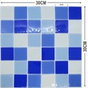 Ver imagem 7 de Pastilha de Vidro para Banheiro Piscina Azul Mix 30x30x4.8cm La Bella