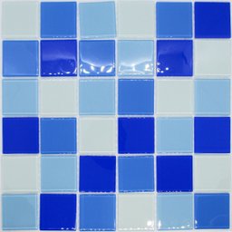 Pastilha de Vidro para Banheiro Piscina Azul Mix 30x30x4.8cm La Bella - 2