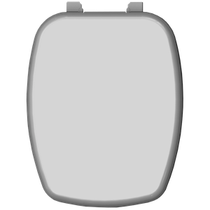 Assento Tampa para Vaso Sanitário Almofadado Compatível Prímula Cor Cinza Claro Durín