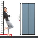 Ver imagem 6 de Armário Industrial 2 Portas com 4 Prateleiras e Chave Cinza/Preto/Azul Dali