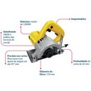 Ver imagem 2 de Serra Marmore Msm-1300w 220v 60hz Menegotti 110mm