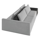 Ver imagem 4 de Sofá Ilha 2 Lugares Living 272cm Modulado Lary Veludo Pu Pto K01 Cor Cinza