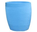 Ver imagem 1 de Vaso Planta 50x50 Oval Moderno Polietileno - AZUL BEBE 019