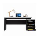 Ver imagem 4 de Escrivaninha Mesa Escritório Extensível 150cm 4 Gavetas Flex Multimóveis CR25325
