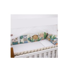 Kit para Berço 10 Peças Americano Aconchego Friends Caqui - 3