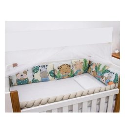 Kit para Berço 10 Peças Americano Aconchego Friends Caqui - 4