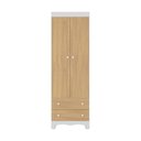 Ver imagem 7 de Guarda-roupa Infantil 62cm 2 Portas e 2 Gavetas Dengo Multimóveis Mp4436 Branco/madeirado