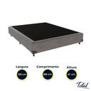 Ver imagem 4 de Cama Box Viúvo Suede Cinza