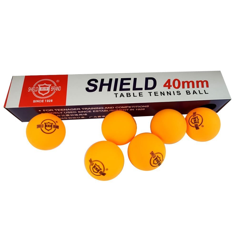 01 Caixa C/6 Bolinhas de Ping Pong Shield Brand 40mm - 2