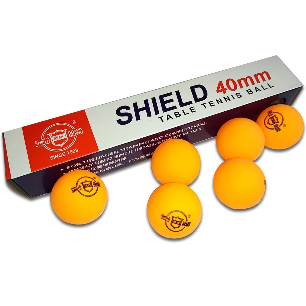 01 Caixa C/6 Bolinhas de Ping Pong Shield Brand 40mm - 5