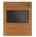 Ver imagem 2 de Painel Riso Ripado 2,18x1,82cm Jcm Movelaria - Cinamomo