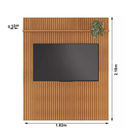 Ver imagem 3 de Painel Riso Ripado 2,18x1,82cm Jcm Movelaria - Cinamomo