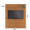 Ver imagem 3 de Painel Riso Ripado 2,18x1,82cm Jcm Movelaria - Cinamomo