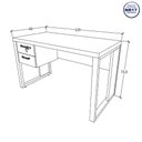 Ver imagem 3 de Escrivaninha com Gaveteiro Suspenso 120cm F5 Office Cor:preto