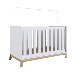 Berço com Regulagem de Altura 3 em 1 para Bebê e Criança Cor:branco - 3