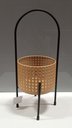 Ver imagem 3 de Cachepô Metal 40x15x15cm Bege Vaso Decorativo Planta