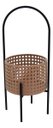 Ver imagem 1 de Cachepô Metal 40x15x15cm Bege Vaso Decorativo Planta