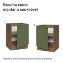 Ver imagem 4 de Balcão de Cozinha 60 cm 1 Porta (sem Tampo) Rustic/Verde Vik Madesa