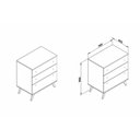 Ver imagem 2 de Cômoda Infantil RT 3018 c/ 3 Gavetas Rustico - Movelbento