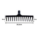 Ver imagem 3 de Ancinho de Aço 14 Dentes 35cm sem Cabo - Volpato