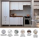 Ver imagem 5 de Armário de Cozinha Compacta 4 Peças com Tampo e Aereos para Lavanderia Safira Luciane Móveis