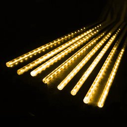 8 Tubos de Luz Led de 50cm - Cascata de Iluminação de Gelo:branco - 7