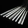 8 Tubos de Luz Led de 50cm - Cascata de Iluminação de Gelo:branco - 1