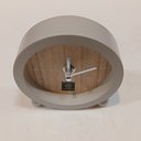 Ver imagem 4 de Relógio Decorativo de MDF Cinza 11x11x3cm Parede Mesa Decoração Sala Cozinha