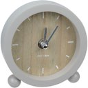 Ver imagem 1 de Relógio Decorativo de MDF Cinza 11x11x3cm Parede Mesa Decoração Sala Cozinha