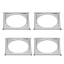 Ver imagem 1 de Kit C/ 4 Porta Grelha Caixilho Ralo Click 10x10 Cromado Inox