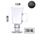 Ver imagem 2 de Taça de Cappuccino Café Caneca Dolce Gusto Nespresso Vidro Transparente 250ml Lyor