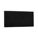 Ver imagem 1 de Painel de Cama 160cm Ancona Suede Preto - Lucadi Home