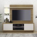 Ver imagem 2 de Rack c/ Painel TV até 55″ 180cm 2 Portas LED Amêndoa/Off White HO1001