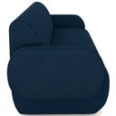 Ver imagem 5 de Sofá 3 Lugares Sala Living Orgânico 188cm Fávara K01 Veludo Azul Marinho - Lyam Decor