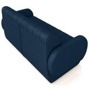 Ver imagem 6 de Sofá 3 Lugares Sala Living Orgânico 188cm Fávara K01 Veludo Azul Marinho - Lyam Decor