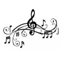 Ver imagem 1 de Adesivo Decorativo Notas Musicais Parede Quarto Sala Clave:preto