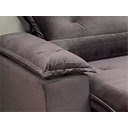 Ver imagem 6 de Sofá Retrátil Reclinável 2,00 m Marrom 500 Zuqui Plus