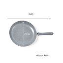 Ver imagem 4 de Frigideira Antiaderente 20cm Cinza Graniflon Moda do Chef
