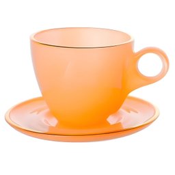 Jogo 4 Xícaras Café com Pires Cristal Matte 170ml Hauskraft - 3