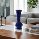 Ver imagem 2 de Vaso Solitário Bojudo em Cerâmica Artesanal Decorativa 17,5cm:Azul