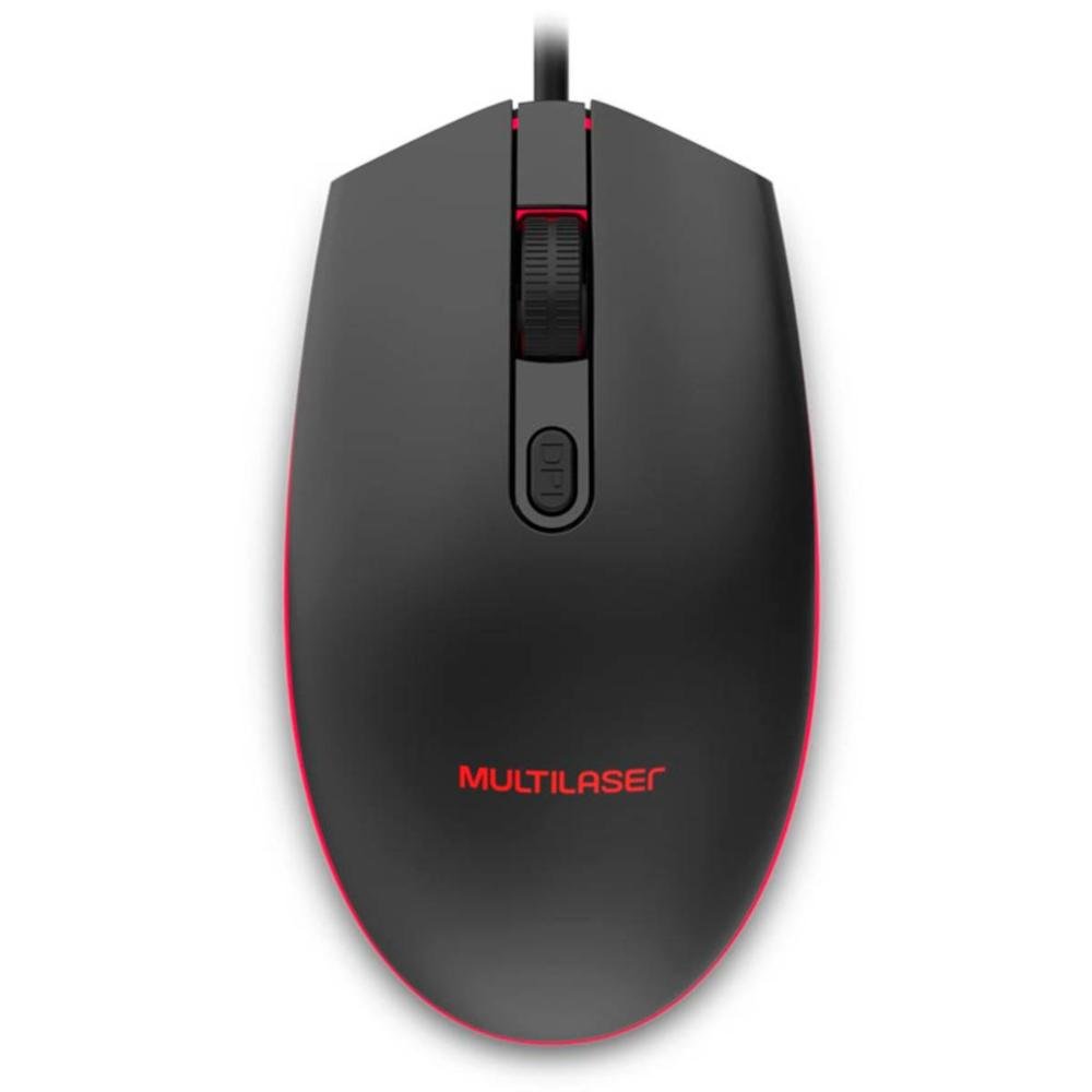 Mouse Gamer 2400dpi Usb Iluminação Led 7 Cores Preto Mo298