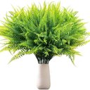 Ver imagem 3 de Kit 5 Galhos Folhagem Realista Samambaias 35cm Verde Realista