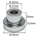 Ver imagem 2 de Canopla Registro Pequeno Deca Cromado ABS - 4124094 C40