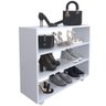 Sapateira Multiuso Organizador Com 03 Prateleiras E Rodízio Pérola L03 Branco - Lyam Decor - 3