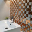 Ver imagem 7 de Pastilha de Vidro Kit 11 Uni Adesiva Parede Cozinha Sala Banheiro Decorativa Facil Aplicacao Requint